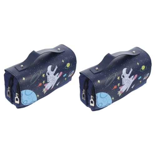 DIYEAH 2St schüleretui schreibwaren Organizer griffelmappe Schreibwarentasche Stift etuie Weiches Federmäppchen Apfel-Federmäppchen tägliche Bleistifttasche Handliche Bleistifttasche Pu von DIYEAH