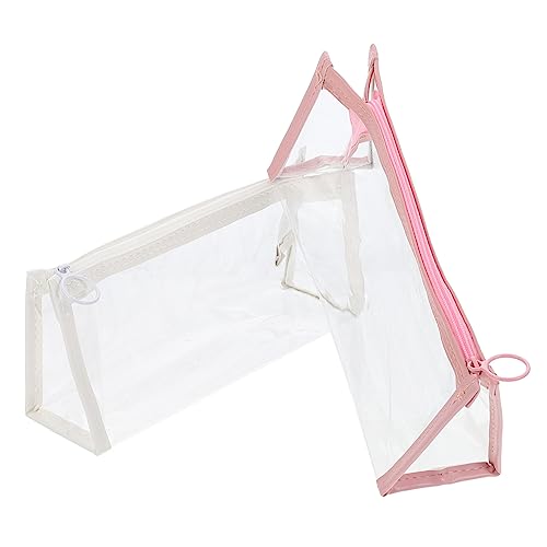 DIYEAH 2Stücke Bleistiftbeutel Mäppchen Für Großes Transparentes Aufbewahrungsetui Für Schreibwaren Und Briefpapierbeutel von DIYEAH