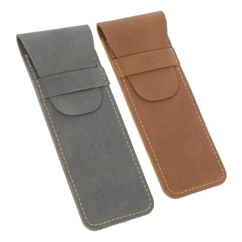 DIYEAH 2st Etui Deckel Becherhalter-Expander Fürs Auto Sitz Planke Süße Federtasche Stiftbecher Doppelt Rattan Tür Wasser Utensil Inhaber Sup Schützend Süßer Stifthalter Füller Dual Leder von DIYEAH