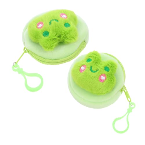 DIYEAH 2stücke Plüsch-geldbörse Für Süßem Münzdesign Tragbarer Kopfhörerhalter Aus Weichem Material Kleine Plüsch-Tasche Als Aufbewahrungstasche Für Münzen Und Kleine von DIYEAH