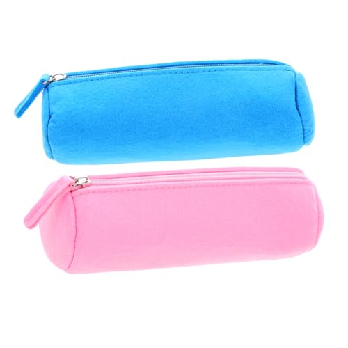 DIYEAH 2stücke Tragbarer Stiftetui Aus Filz Praktischer Stifte Organizer Für Schule Und Büro Und Leicht Und Vielseitig Als Kosmetiktasche Nutzbar von DIYEAH