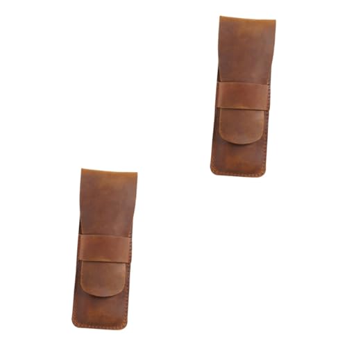 DIYEAH 2stücke Vintage Federmäppchen Retro Stiftetui Für Bleistifte Und Schreibwaren Praktischer Organizer Für Schule Und Büro Stilvolle Aufbewahrung von DIYEAH