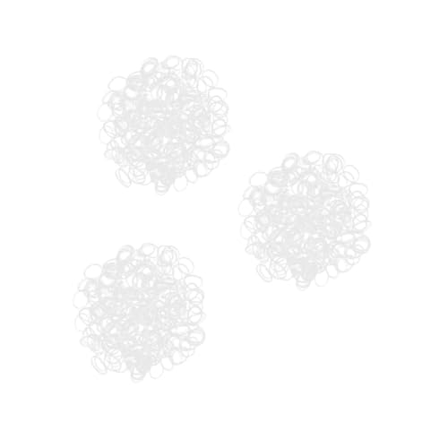 DIYEAH 3 Boxen Transparente Kleine Haargummis Klare Elastische Haargummis Strapazierfähige für Junge Mädchen Nahtloser für Zöpfe Pferdeschwanz Hochsteckfrisuren Schonend für Haar von DIYEAH