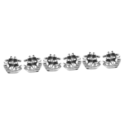 DIYEAH 3 Paare Segel-manschettenknöpfe Bogen Smoking Bögen Gürtel Flasche Goldene Armbänder Verbindet Männer Anzug Nieten Binden Ridge Brieftasche Brosche Abs Geldbörse Für Männer Kupfer von DIYEAH