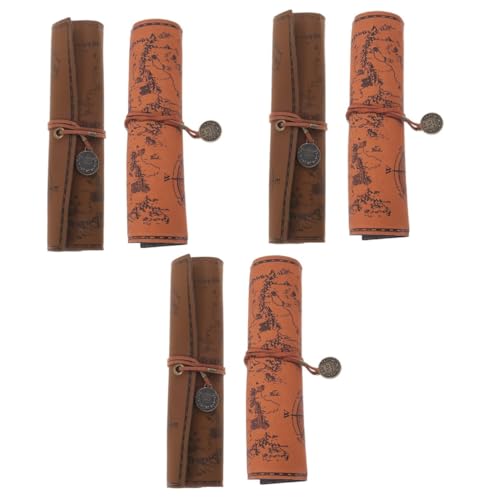 DIYEAH 3 Sätze Federmäppchen Kosmetikpinseltasche Münzbörse Schreibwaren Farbe Aufbewahrungstasche Schminktasche Schminktasche Beutel Federmäppchen Geldbörse 2 Stücke * 3 von DIYEAH