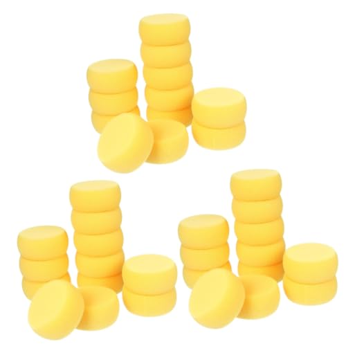 DIYEAH 3 Sätze Runder Kuchenschwamm Mischen Make-up-entfernungsschwamm Peelingschwamm Sauber Reinigungspads Für Mädchen Puderquasten Für Das Gesicht Yellow Stück * 3 von DIYEAH