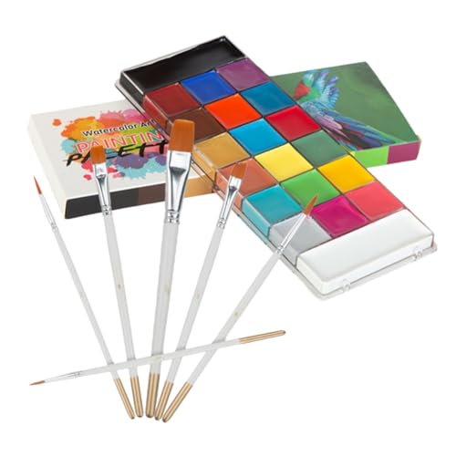 DIYEAH 3 Sets Fußball Körperölfarbe Körper Make Up Pigment Gesichts Leuchtpaletten Bühnen Make Up Fettschminke Lidschatten Palette Revolution Makeup UV Körperfarben Für von DIYEAH