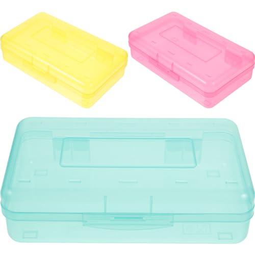 DIYEAH Malerei Bleistift Fall Box 3 Stücke Schreibwaren Organizer Einfach Zugriff Stift Und Bleistift von DIYEAH