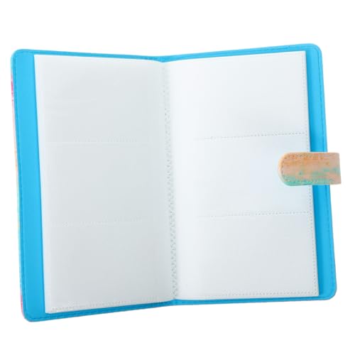 DIYEAH 3 Zoll Visitenkarten Box Card Organizer 96 Slots Mini Fotoalbum Name Karten Lagerung Stil von DIYEAH