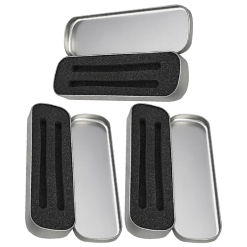 DIYEAH 3Pcs Box Tinplate Box Bleistifte Hüllen Bulk Stapelbare Körbe Desk Organizer Elektronik Bargeld Organizer Multifunktions Bleistift Hülle Schubladen Organizer Clear Toy Marker von DIYEAH