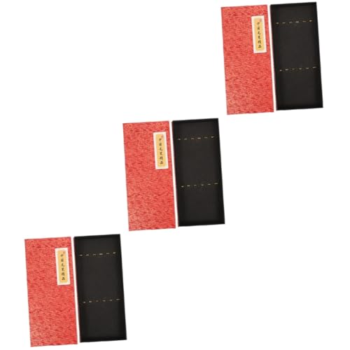 DIYEAH 3St Schreibpinsel Storage Boxes aufbwahrungs-Box geschenkverpackungen ruchsack tabel Zeichenblock Kunst-Kit Pinsel-Organizer Aufbewahrungsbehälter für Kalligraphiepinsel Papier rot von DIYEAH
