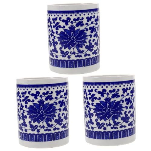 DIYEAH 3st Stifthalter Aus Blauem Und Weißem Porzellan Besteck Organizer Bleistift Tasse Topf Telefonhalter Stiftbehälter Klarer Stifthalter Einzelner Stifthalter Besteckhalter Keramik DIYEAH 3st Stifthalter Aus Blauem Und Weißem Porzellan Besteck Organizer Bleistift Tasse Topf Telefonhalter Stiftbehälter Klarer Stifthalter Einzelner Stifthalter Besteckhalter Keramik von DIYEAH
