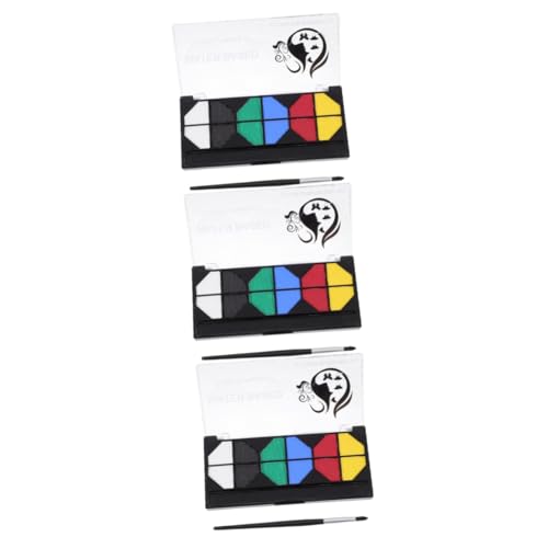 DIYEAH 3stücke Wasserlösliche Gesichtsfarbe Farben Für Gesicht Und Körper Schnell Trocknend Für Halloween Cosplay Und Partys von DIYEAH