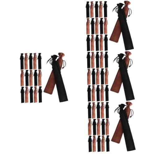 DIYEAH 4 Sätze Federmäppchen Mit Kordelzug Mini Fächerbeutel Stiftetasche Geschenkbeutel Für Stifte Füllfederhalter Stiftevitrine Stiftbehälter Stifthüllen Stifthalter 20 Stück * 4 von DIYEAH