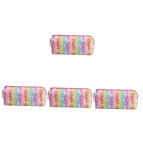 DIYEAH 4 Stück Aufbewahrungstasche Für Schreibwaren Plüschtasche Beutel Süße Tasche Federmäppchen Besonders Kosmetiktasche Taschen Make-up-Tasche Mit Großer Kapazität Etui Stoff Colorful von DIYEAH