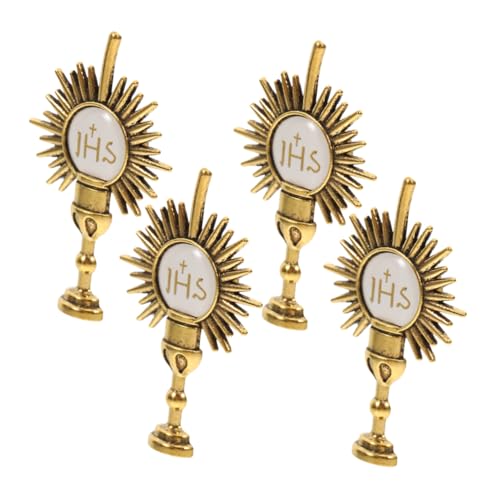 DIYEAH 4 Stück Erstkommunion Anstecknadeln Chalice Religiöse Brosche für Kleidung Schal Rucksack Dekoration Jungen Mädchen von DIYEAH