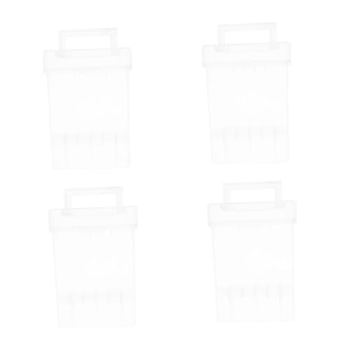 DIYEAH 4 Stück Marker- Marker Tragbare Stiftbox Zeichenzubehör Organizer Tragetasche für Markierstifte Markierungsstift-Organizer Plastik Transparent von DIYEAH
