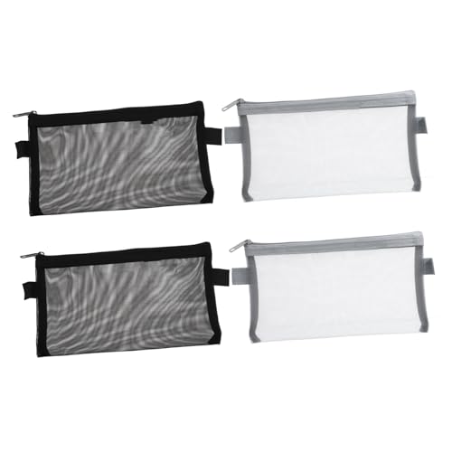 DIYEAH 4stücke Netztasche Mit Reißverschluss Transparent Für Stifte Kleinteile Wie Bargeld Tickets Karten Schlüssel Flexibles Material Leicht Zu Reinigen Für Lehrer Und Schüler von DIYEAH