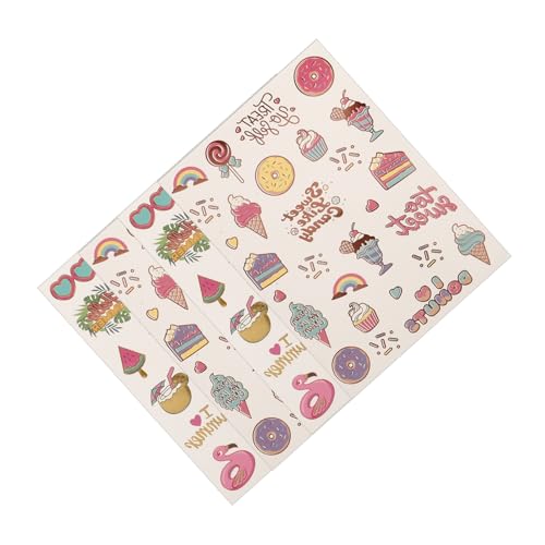 DIYEAH 4blätter Hawaii Tattoos Aufkleber Kreative Temporäre Dekoration Für Partys Sicher Und Einfach Zu Verwenden Für Sommerfeste von DIYEAH