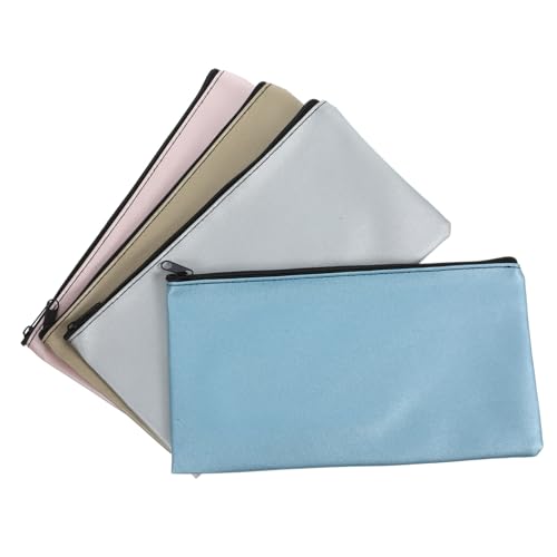 DIYEAH 4stücke Geldbeutel Mit Reißverschluss Organizer Für Bargeld Schecks Quittungen Dokumente Leicht Und Praktisch Für Handtasche Oder Rucksack von DIYEAH