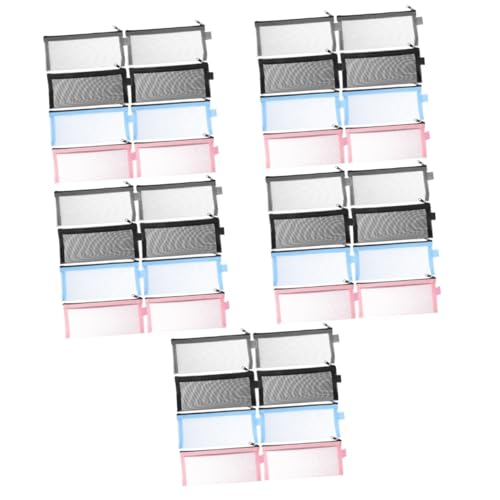 DIYEAH 5 Sätze Mäppchen Kosmetiktasche Cosmetic Bag Toiletries Bag Kosmetikbeutel Makeupbag Bleistiftfälle Groß Zip Beutel Bleistift-Organizer Kratzfestes Stiftetui Nylon 8 Stücke * 5 von DIYEAH