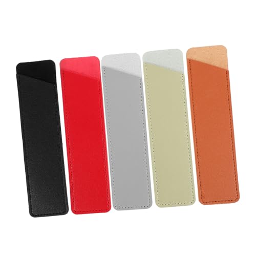 DIYEAH 5stücke Leder Stifthülle Für Kugelschreiber Und Bleistifte Stifttasche Mit Platz Für Füllfederhalter Praktische Stiftschutzhülle Für Büro Und Freizeit von DIYEAH