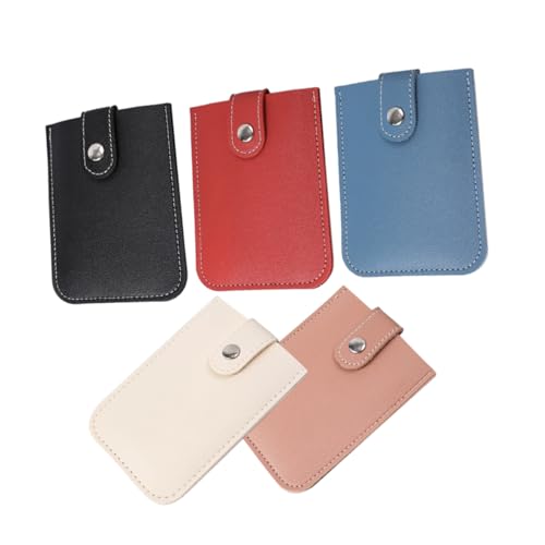 DIYEAH 5 Stück Teiliges Kartenetui mit Mehreren Fächern PU Material für Kreditkarten Ausweise von DIYEAH