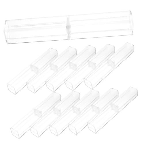 DIYEAH 50 Stück Federmäppchen Transparente Stifteetuis Organizer Bleistift Aufbewahrungshüllen Halter Organizer Leere Stifteetuis Organizer Studenten Stifthalter von DIYEAH