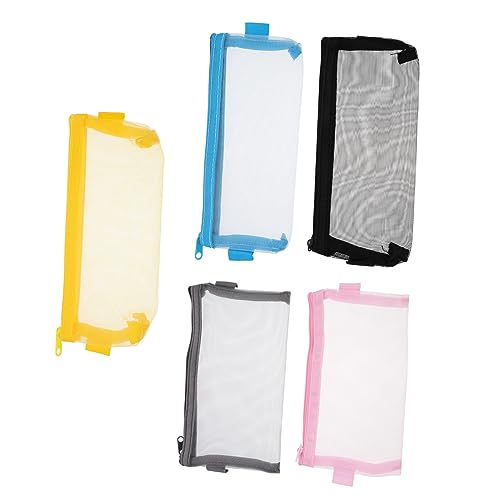 DIYEAH 5stücke Bleistiftbox Mit Reißverschluss Schreibwaren Organizer Aus Hochwertigem Material Für Stifte Bleistifte Lineale Notizen Radiergummis Etc Für Lehrer Schüler von DIYEAH