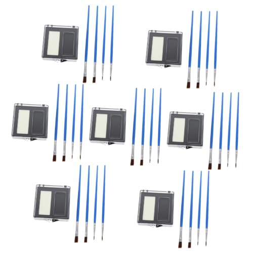 DIYEAH 7 Sätze Halloween Clown Schminkset Ölfarbe Farben mit Konturstiften Pinseln für Bodypainting und Gesichtsmalerei Hautfreundlich Einfach zu Verwenden und Abzuwaschen von DIYEAH