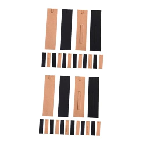 DIYEAH 80 Stück Teiliges Papier Stifthüllen mit Fenster Fenster Kraftpapier Stiftetuis Praktische Stifttaschen für Büro und Schule Stabile Papier Federmäppchen für Einfache Aufbewahrung von DIYEAH