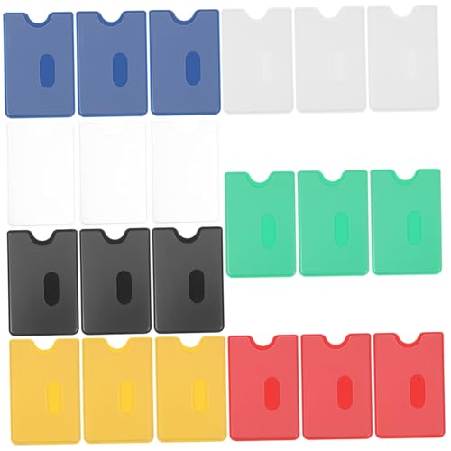 DIYEAH Ausweishalter Aus Kunststoff 42-teiliges Set Bunte PVC-kartenhüllen Für Ausweise Transitkarten von DIYEAH