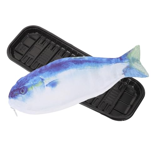 DIYEAH Federmäppchen in Fischform Kleines Federmäppchen Für Mädchen Praktische Stifttasche Mit Großer Kapazität Entzückende Make-up-pinseltasche Stifthalter Für Schreibwaren von DIYEAH