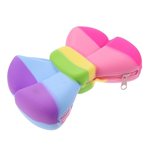 DIYEAH Bunter Silikon Stift Organizer Federmappe Aus Silikon Leicht Zu Reinigen Kompakte Stifttasche Für Erwachsene von DIYEAH