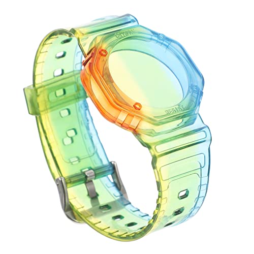 DIYEAH Bunter Tpu Armbanduhrenschutz Verstellbares Armband für Sicherer Halt Kompatibel mit Kinderarmbanduhren Schützt vor Verlust Sorgt für Ständige von DIYEAH