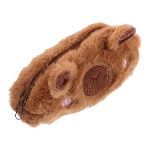 DIYEAH Stiftetasche Aus Plüsch Mit Reißverschluss Cartoon-Aufbewahrungstasche Für Bürobedarf Flauschige Stiftetasche Für Frauen Und Mädchen von DIYEAH