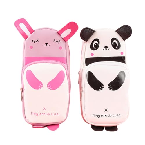 DIYEAH Dauerhafte Bleistifttasche 2 Stück Federmäppchen Mit Reißverschluss Für Jungen Und Mädchen Kompakte Bleistifttasche Für Studenten Schreibwaren-Organizer von DIYEAH