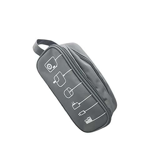 DIYEAH Digitale Aufbewahrungstasche Tech-organisator Beutel-Organizer Elektronisches Zubehör Kabelmanagement Reise-ladegerät-Organizer Aufbewahrungsbehälter Kabelbeutel Fall Grau von DIYEAH