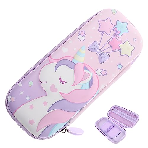DIYEAH Pencil Case Multifunktionales Federmäppchen Mit Großem Fassungsvermögen Für Junge Mädchen Für Schulbedarf Und Kosmetik Cartoon-Muster Tragbar Und Praktisch von DIYEAH
