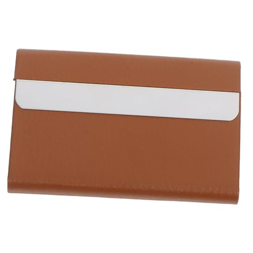 DIYEAH Eleganter Visitenkartenhalter aus und PU für Männer und Frauen Tragbare Schlanke Aufbewahrungslösung für Brieftaschen oder Aktentaschen für Geschäftsanwender von DIYEAH