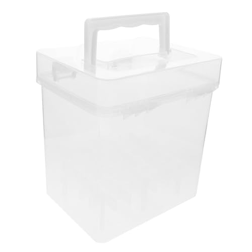 DIYEAH Fächer Aufbewahrungsbox mit Sicherem Verschluss Praktische Kunststoffbox für Künstler und Bastler zur Schnellen Identifikation von Stiften und Malutensilien von DIYEAH