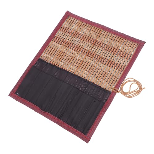 DIYEAH Chinesische Kalligraphie Pinsel Aufbewahrungstasche Bambus Rollbare Künstler-pinselmappe Mit Großzügigem Stauraum Für Schreibutensilien Für Künstler Und Studenten von DIYEAH