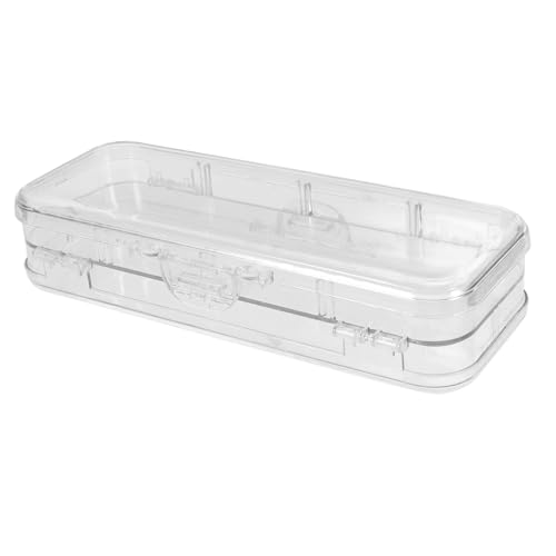 DIYEAH Bleistiftkoffer Großer Kapazität Für Schule Und Büro Transparentes Design Multifunktionaler Stifte Organizer Mit Deckel Aufbewahrungsbox Für Schreibwaren Für Zuhause Und von DIYEAH
