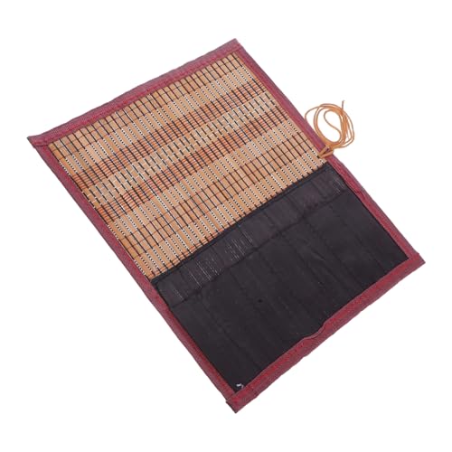 DIYEAH Aufrollbare Aufbewahrungstasche Aus Bambus Und Segeltuch Für Malpinsel Aquarell Und Ölpinsel Organizer Für Künstlerpinsel Und Stifte von DIYEAH