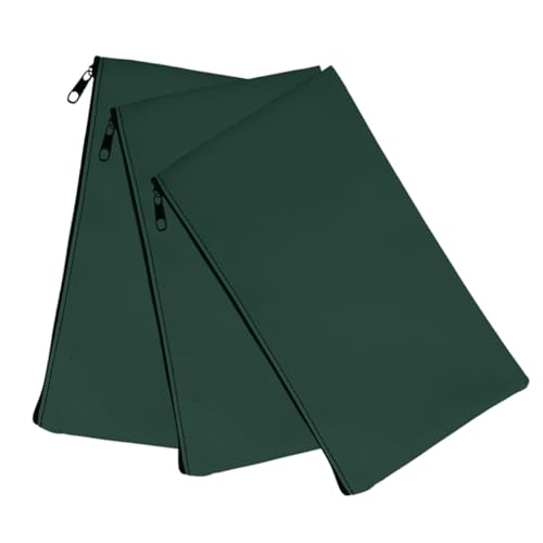 DIYEAH Geldaufbewahrungstasche Aus Aluminiumlegierung Geldbeutel Mit Reißverschluss Geld-Organizer Für Bargeld Schecks Quittungen Bargeldbeutel von DIYEAH