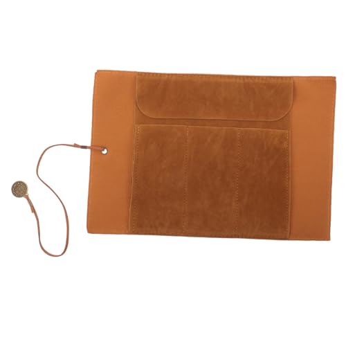DIYEAH Bleistiftrolle Aus Pu-Material Zum Aufrollen Stift-Aufbewahrungstasche Mit Fächern Für Fibertintenstifte Farbstifte Aquarellstifte Und Pinsel von DIYEAH