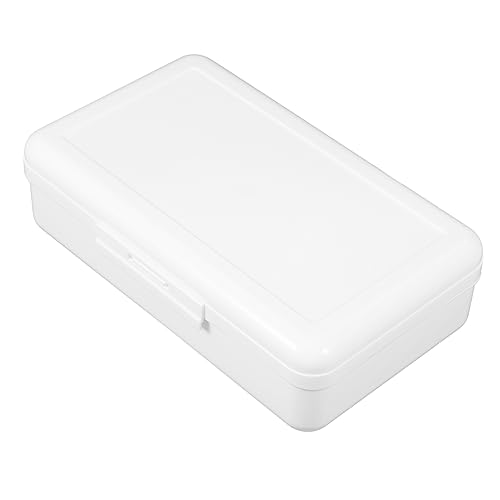 DIYEAH Transparente Bleistiftbox Für Studenten Leichte Kunststoff Stifteetui Große Kapazität Multifunktionaler Schreibwarenbehälter Für Schule Und Büro von DIYEAH