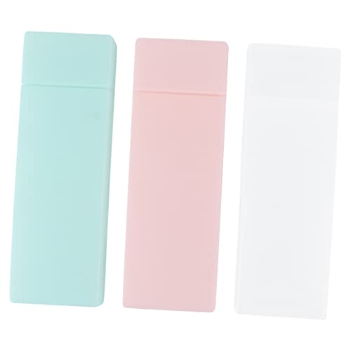 DIYEAH 3stücke Translucent Kunststoff Federmäppchen Für Stifte Große Kapazität Schreibwaren Vielseitige Aufbewahrungstasche Für Schule Büro Und Reisen von DIYEAH