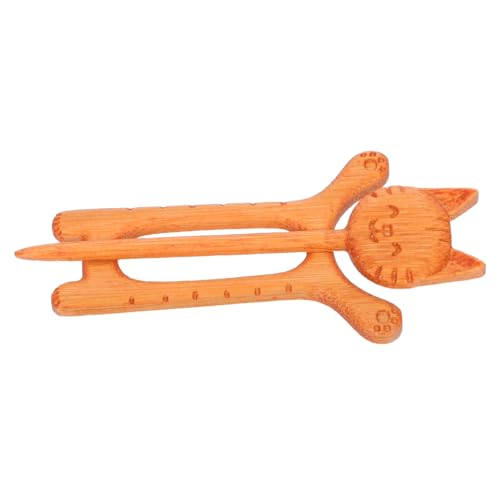 DIYEAH Holz Brosche Katze Naturholz Anstecker Leicht Langlebig Niedliches Tier Design für Pullover Schal Mantel Herbst Winter Kleidung Accessoire Männer Damen von DIYEAH