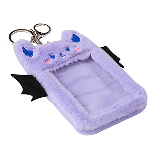 DIYEAH Kartenetui mit Teufelsflügeln ID -Kartenhalter Schlüssel studentischer Inhaber kreditkartenhalter Credit Card Holder Abzeichenhalter ID-Kartenhalter-Clip Legierung Black von DIYEAH